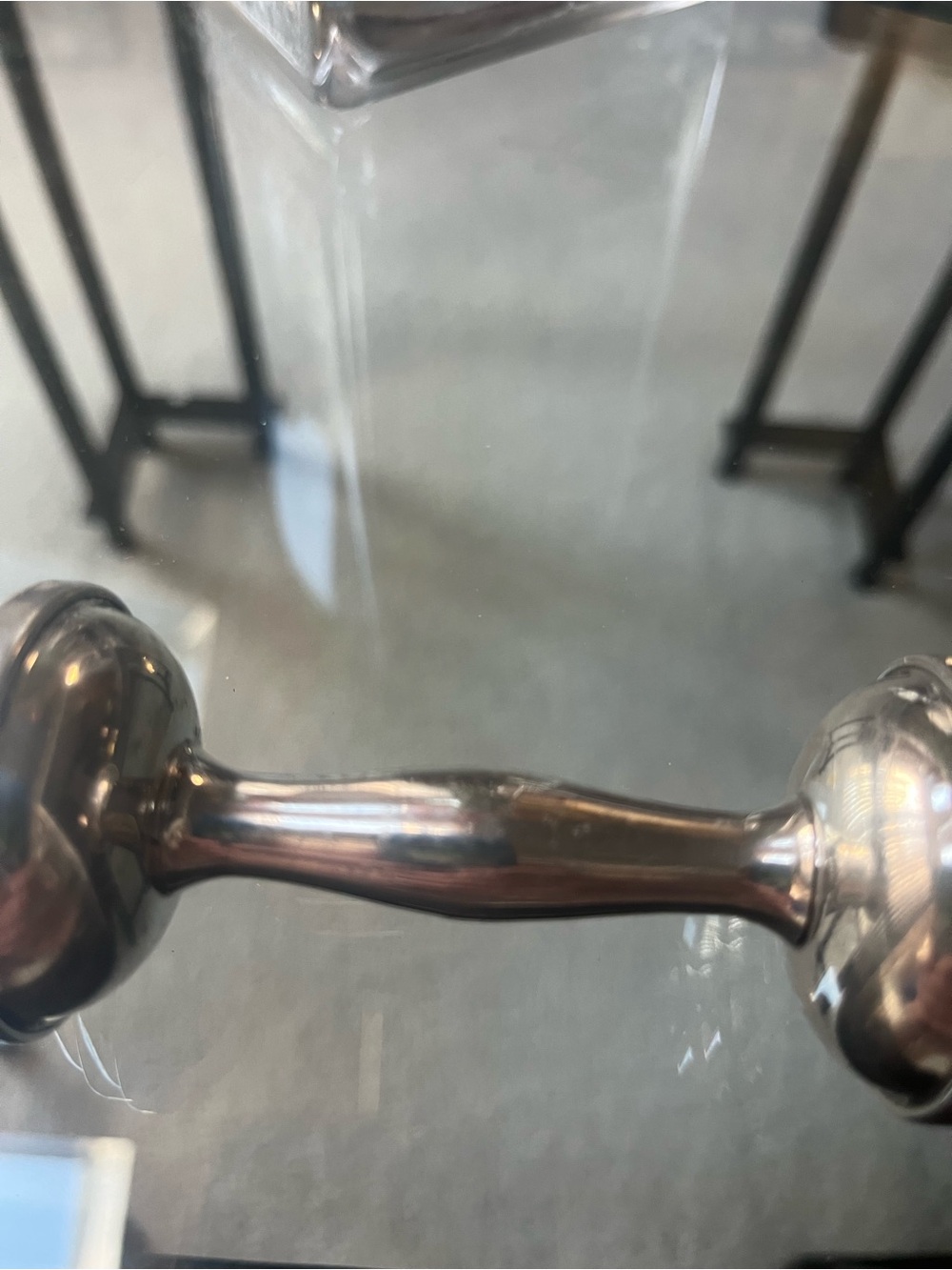 Web pewter Baby Rattle - Picture 3 of 4